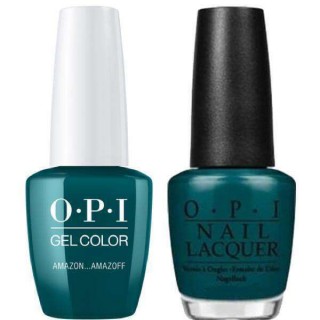 OPI GelColor And Nail Lacquer, A64, AmazON…AmazOff, 0.5oz 